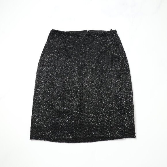 Ellen Tracy Dresses & Skirts - Linda Allard for Ellen Tracy Beaded Black Skirt